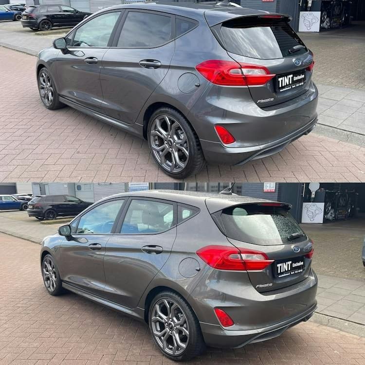 Ford Fiesta met getinte ramen